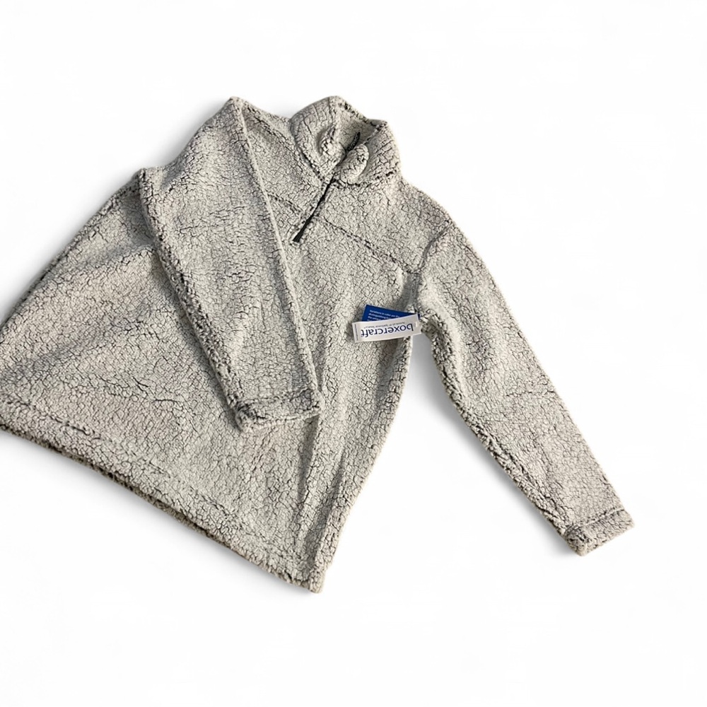 Boxercraft Gray Sherpa Fleece Pullover